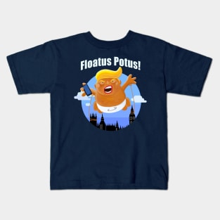 Trump Inflatable Baby Blimp Potus England Visit 2019 Kids T-Shirt
